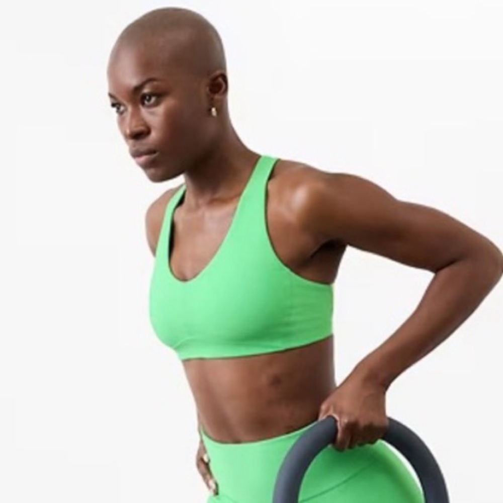 Athleta Valley Green Sports Bra D-DD